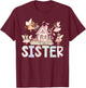 Fairy Sister Magical Floral Birthday Girl Fairytale Matching T-Shirt - T-Shirt | Maroon