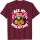 Transformers Valentine's Day Bumblebee Bee My Valentine T-Shirt - T-Shirt | Maroon