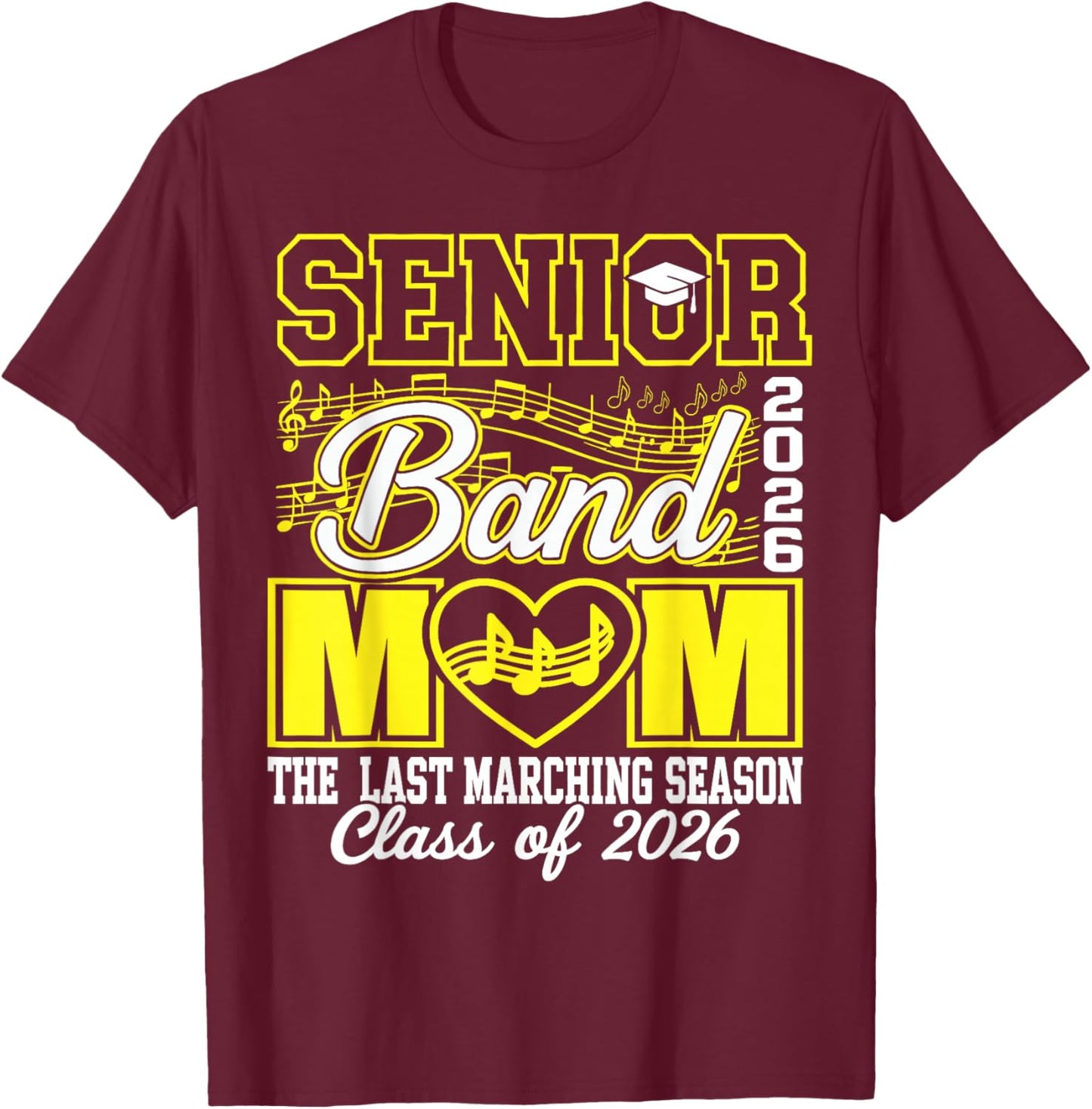 The Last Marching Season Class of 2026 T-Shirt - T-Shirt | Maroon