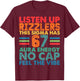 Listen Up Rizzlers This Sigma Has 67 Aura Energy -Funny Meme T-Shirt - T-Shirt | Maroon