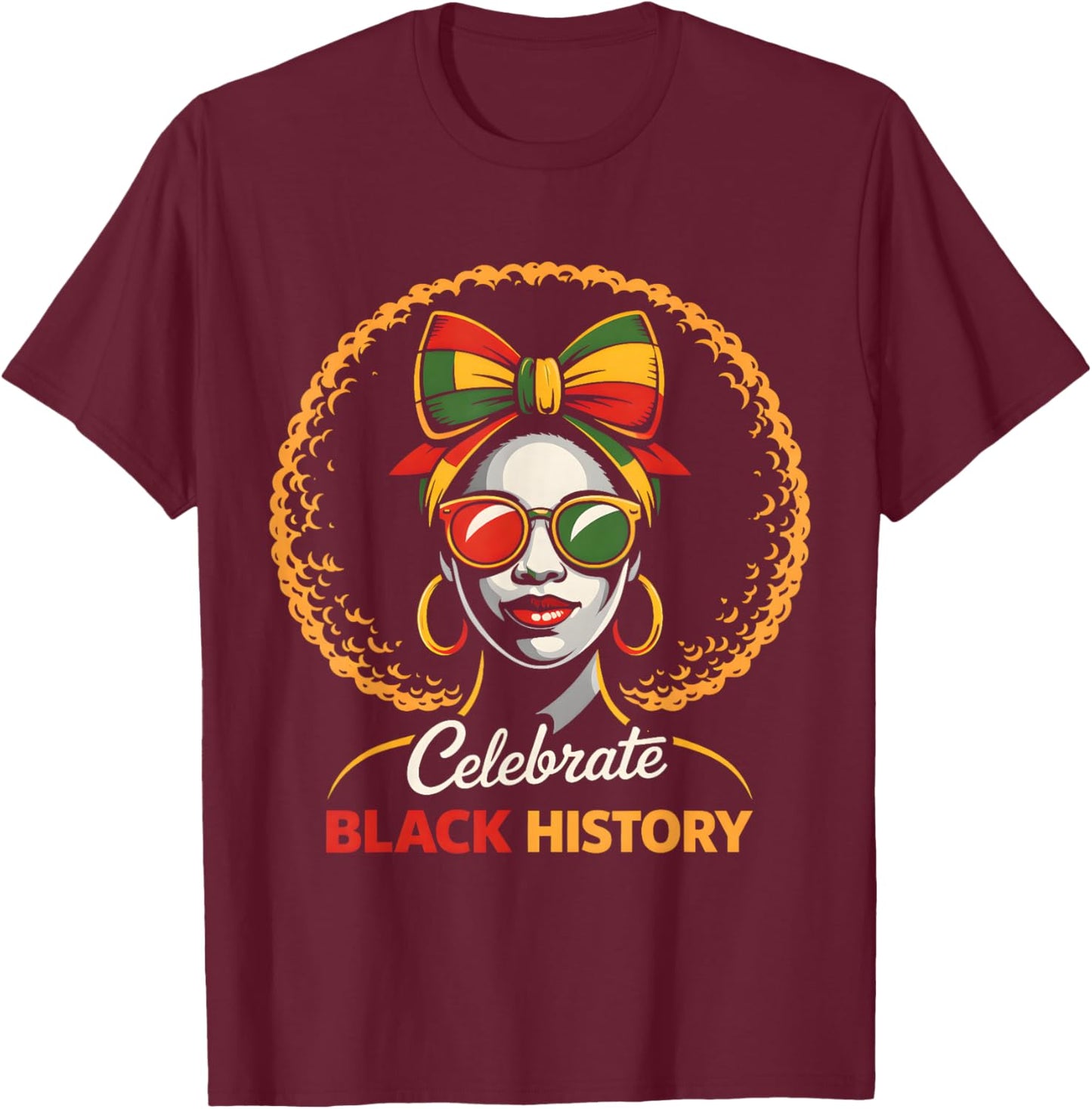 Black History Month Black African American Teachers Women T-Shirt - T-Shirt | Maroon