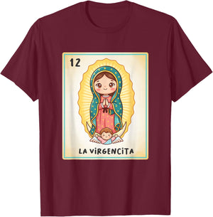 Our Lady of Guadalupe La Virgencita Mexico for Kids Toddlers T-Shirt - T-Shirt | Maroon