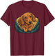 Retro Dachshund Dog Mom Dog Dad Funny Dachshund T-Shirt - T-Shirt | Maroon