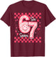 Valentines Funny 67 Six Seven Meme 6 7 Women Girls Teens T-Shirt - T-Shirt | Maroon