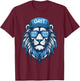 Lion Sunglasses Men Women Kids Boys Girls Youth Teen T-Shirt - T-Shirt | Maroon