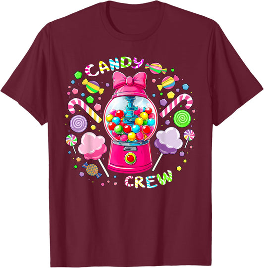 Candy Crew Candy Costume Women Candy Land Sweetie T-Shirt - T-Shirt | Maroon