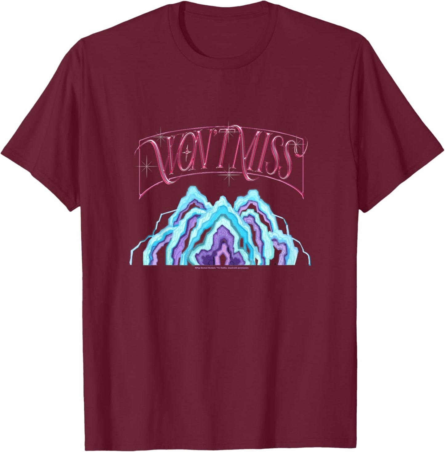 Kpop Demon Hunters Mira's Outfit Cosplay T-Shirt - T-Shirt | Maroon