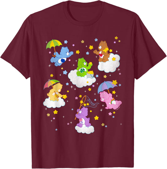 Care Bears Catch a Falling Star T-Shirt - T-Shirt | Maroon
