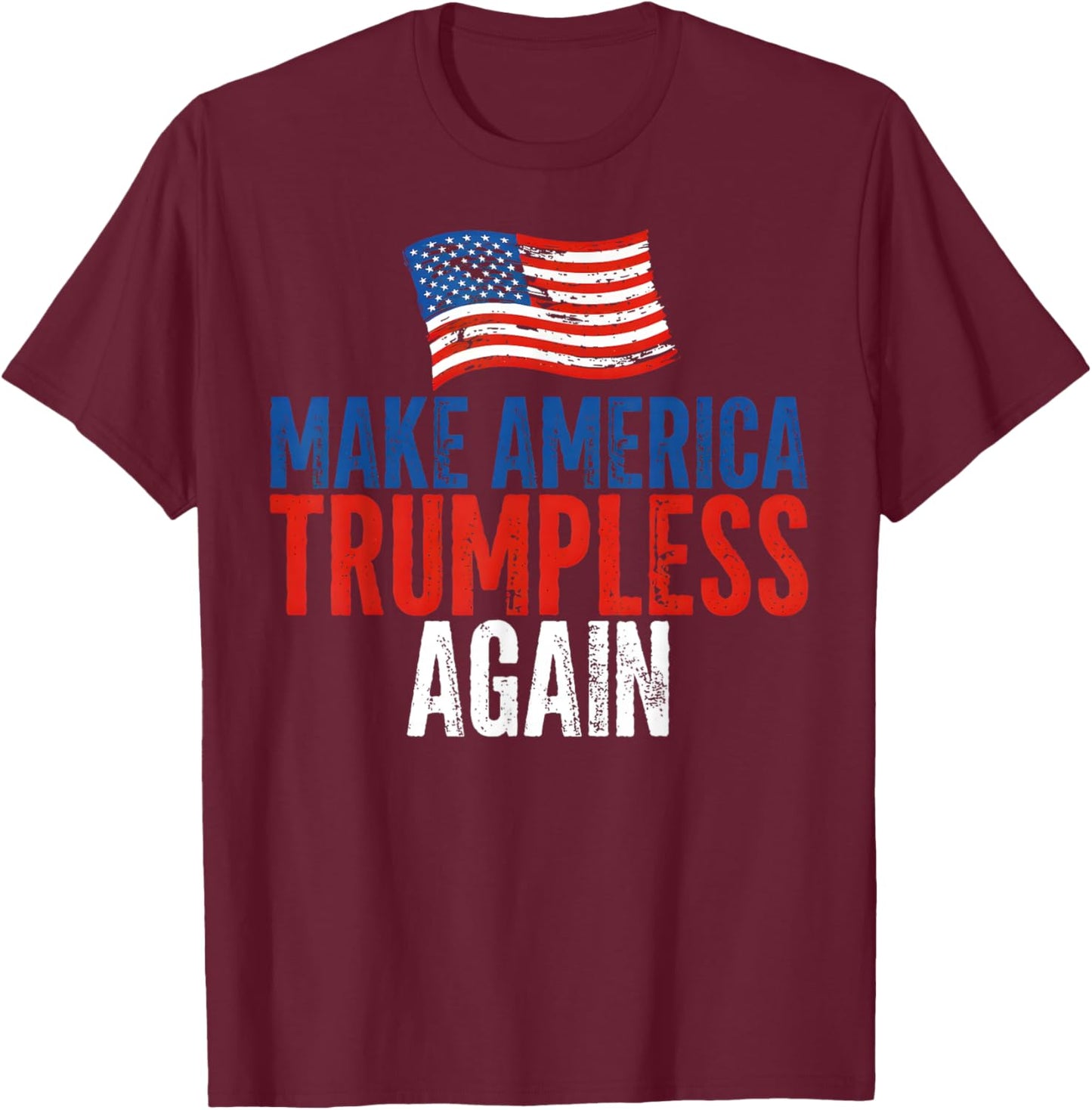 American Flag T-Shirt - T-Shirt | Maroon