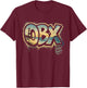 OBX Outer Banks North Carolina Street Art Travel Design T-Shirt - T-Shirt | Maroon