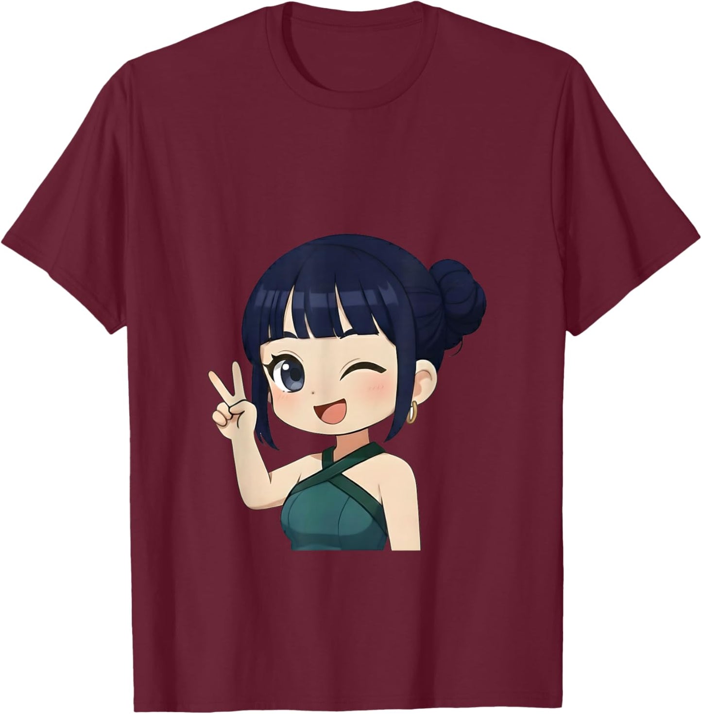 Cute Zoey T-Shirt - T-Shirt | Maroon