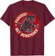 Vintage Black Cats Against Fascists Get Scratches T-Shirt - T-Shirt | Maroon