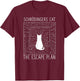 Schrodinger's Cat The Escape Plan Funny Science Cat T-Shirt - T-Shirt | Maroon
