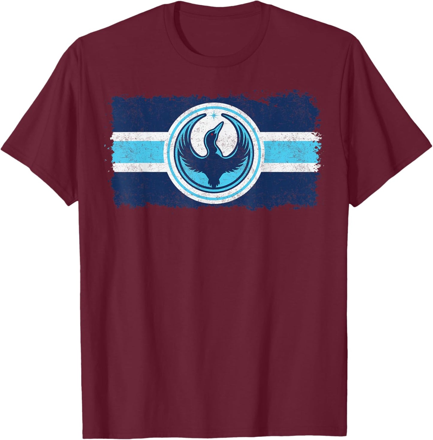 Minnesota Rebel Loon Alliance Flag Symbol MN Flag T-Shirt - T-Shirt | Maroon