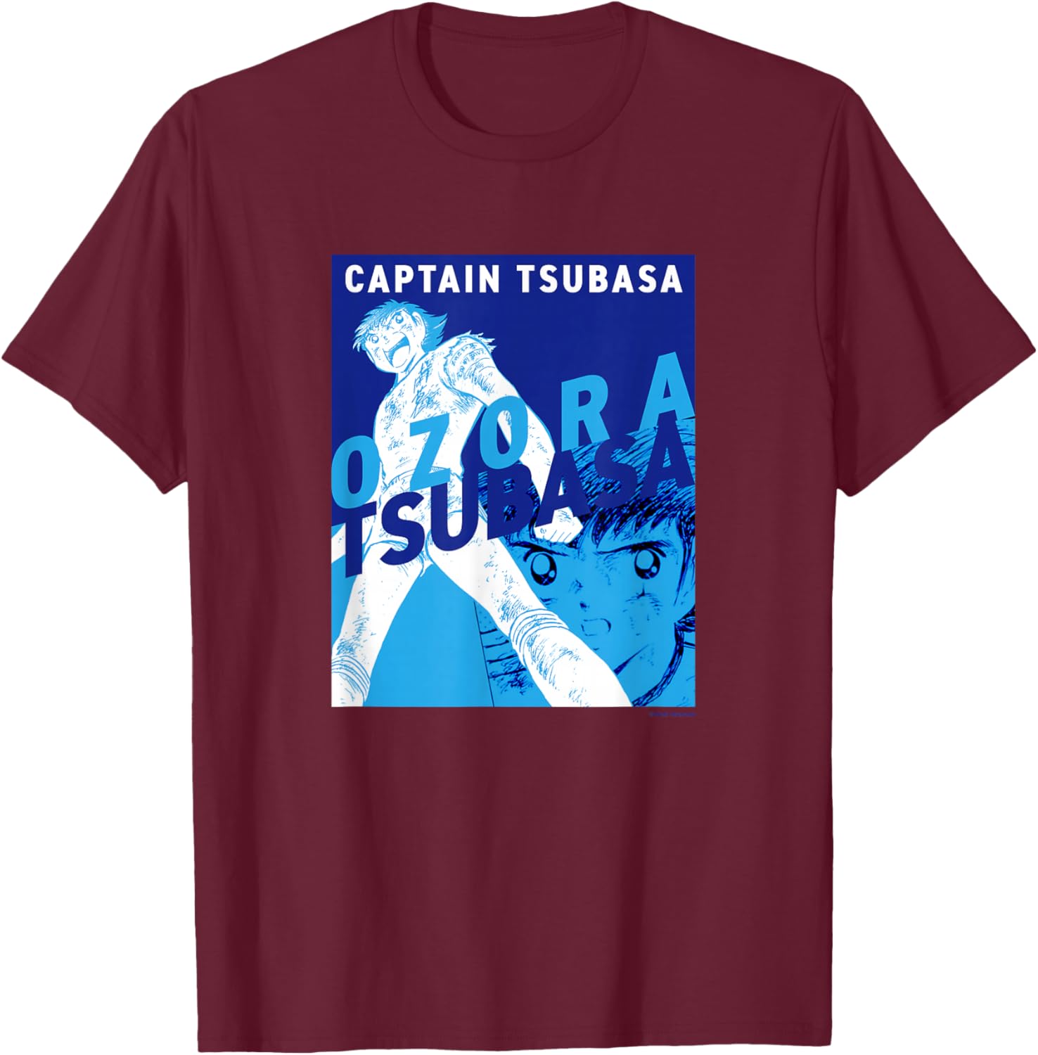 Tsubasa Ozora (Go Go Nankatsu V3) T-Shirt - T-Shirt | Maroon