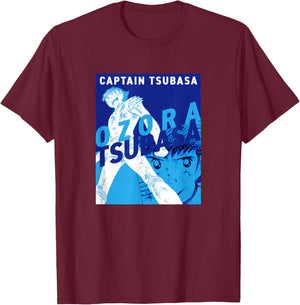 Tsubasa Ozora (Go Go Nankatsu V3) T-Shirt - T-Shirt | Maroon