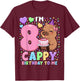 Capybara Birthday Shirt 8 Kawaii Girl Capybara 8th Birthday T-Shirt - T-Shirt | Maroon