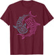 Whale Shark Illustration Colorful T-Shirt - T-Shirt | Maroon