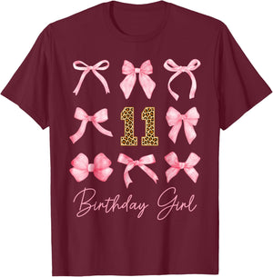 11 Year Old Party T-Shirt - T-Shirt | Maroon