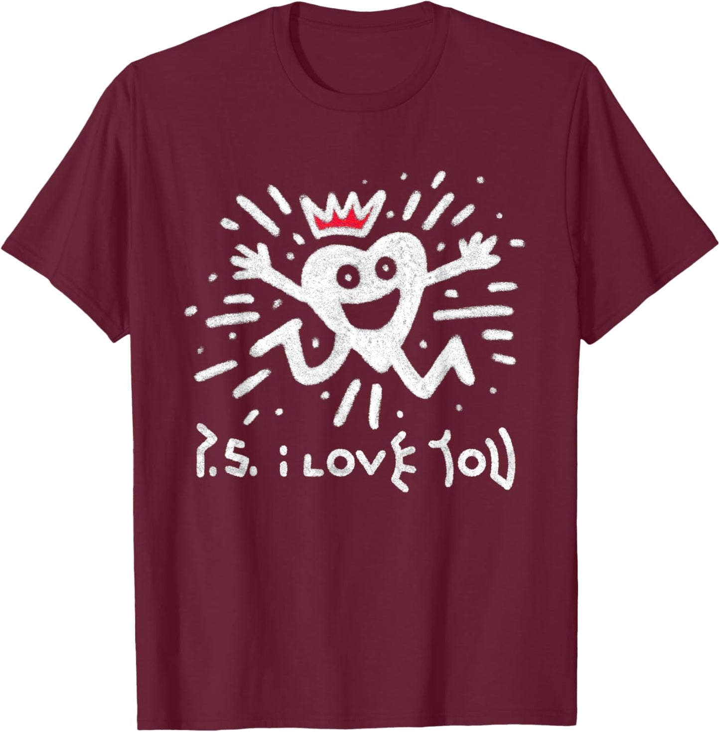 Ps I Love You Day Purple T-Shirt - T-Shirt | Maroon