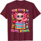 101 Days of School Axolotl Cute Kids Teacher Party T-Shirt - T-Shirt | Maroon