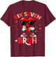 Funny Six Seven 6 7 Meme Gen Alpha Slang 6 7 Valentines Day T-Shirt - T-Shirt | Maroon