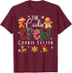 The Cookie Crew Cookie Tester Gingerbread Christmas Xmas T-Shirt - T-Shirt | Maroon