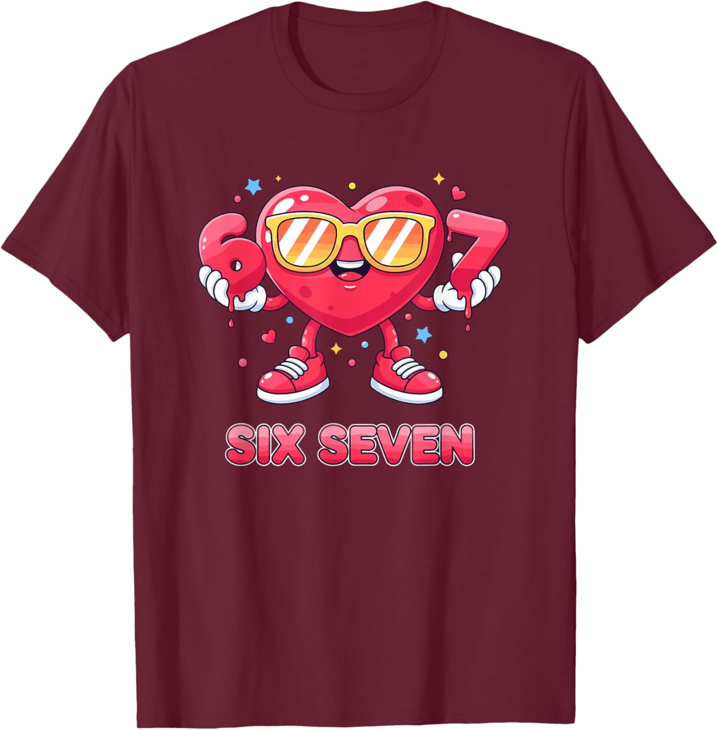Valentines Day Gen Alpha T-Shirt - T-Shirt | Maroon