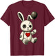 Creepy Cute Bunny Voodoo Doll Pastel Goth Horror Lover T-Shirt - T-Shirt | Maroon