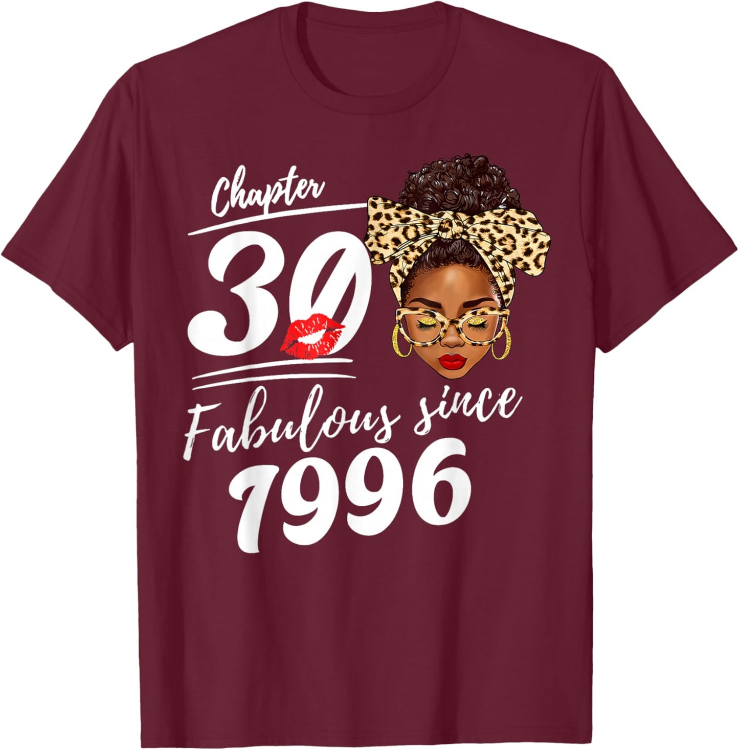 It's My 30th Birthday Black Melanin Queen Girl T-Shirt - T-Shirt | Maroon