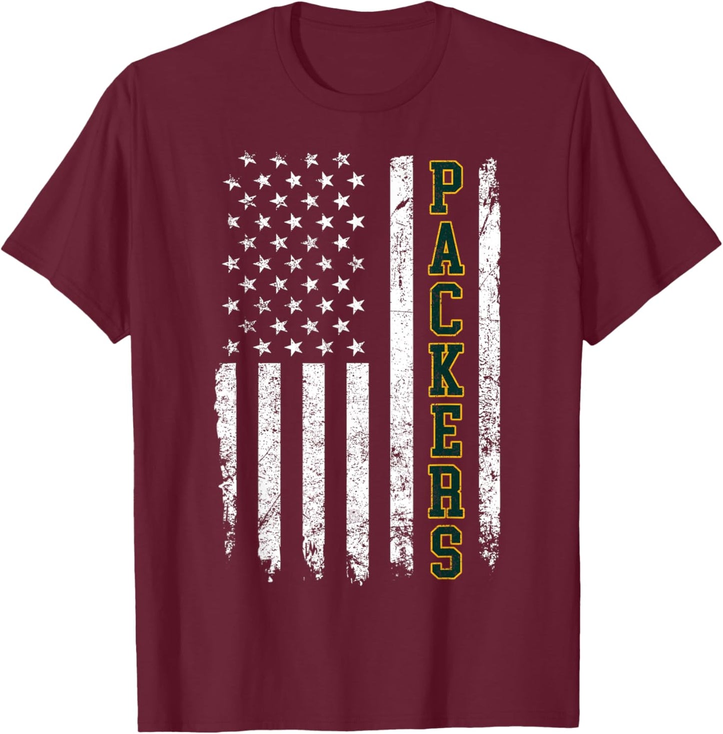 Retro Vintage Packers T-Shirt - T-Shirt | Maroon