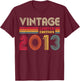 13 Year Old Gifts Vintage 2013 13th Birthday Boys Girls T-Shirt - T-Shirt | Maroon