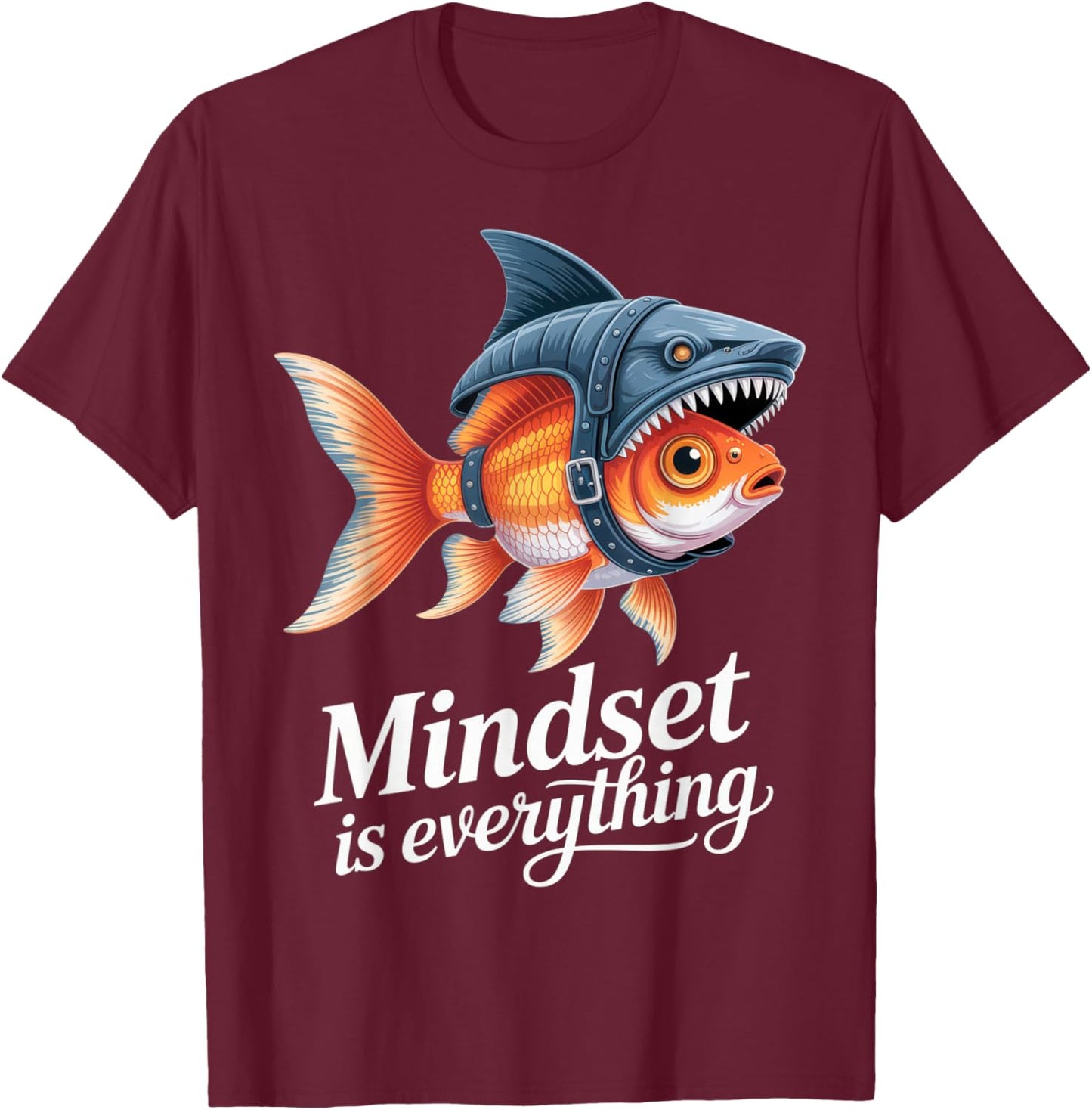 Mindset is Everything + Ambitious Individuals + Motivational T-Shirt - T-Shirt | Maroon