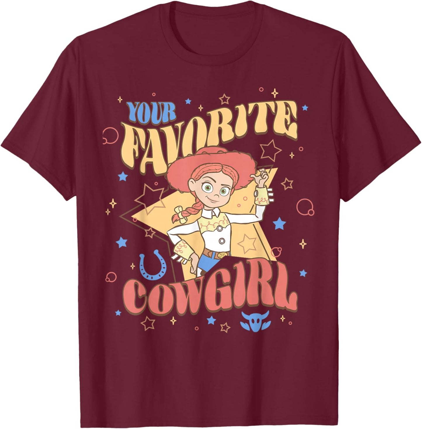 Disney Pixar Toy Story Your Favorite Cowgirl Jessie T-Shirt - T-Shirt | Maroon