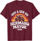 Kids Hermano Mayor 2026 Promoted to Big Brother Spanish Groovy T-Shirt - T-Shirt | Maroon