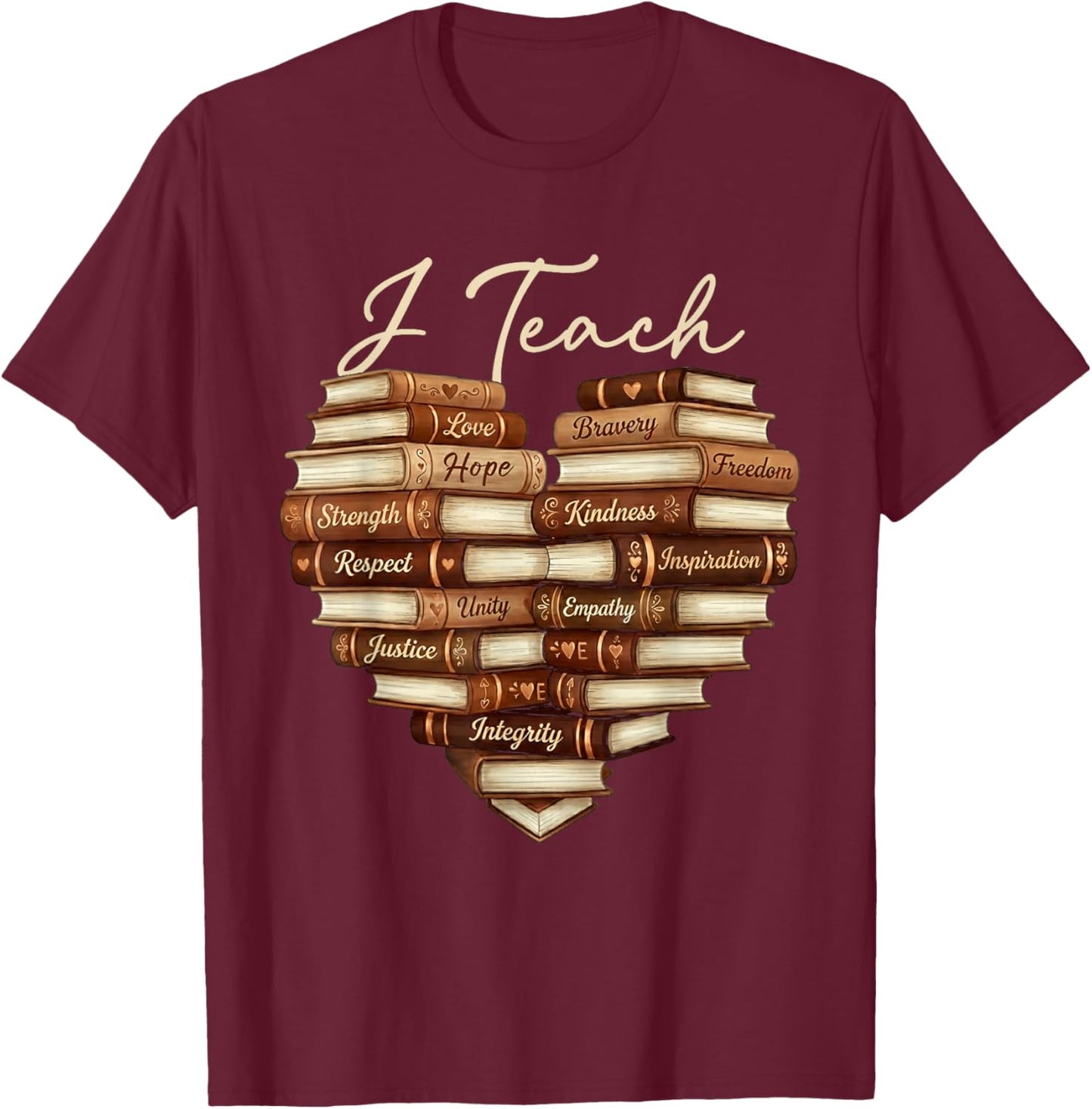 African American History Black History Month for Teachers T-Shirt - T-Shirt | Maroon