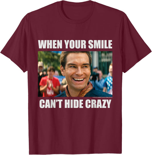 The Boys Homelander Meme Can't Hide Crazy Superhero TV Show T-Shirt - T-Shirt | Maroon