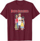 Bob's Burgers Retro Cartoon Family T-Shirt - T-Shirt | Maroon