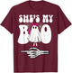 Shes My Couple Matching Halloween Costumes Boo T-Shirt - T-Shirt | Maroon