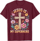 Jesus is My Superhero T-Shirt - T-Shirt | Maroon