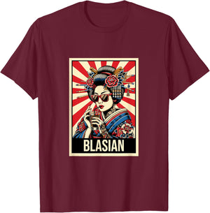 Blasian - Biracial and Proud African American Asian Roots T-Shirt - T-Shirt | Maroon