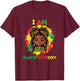 I Am Black History Cute Afro Girl Black History Month T-Shirt - T-Shirt | Maroon