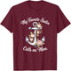 Floral Favorite Proud Sailor Mom Wife US Mom's Mother Day T-Shirt - T-Shirt | Maroon
