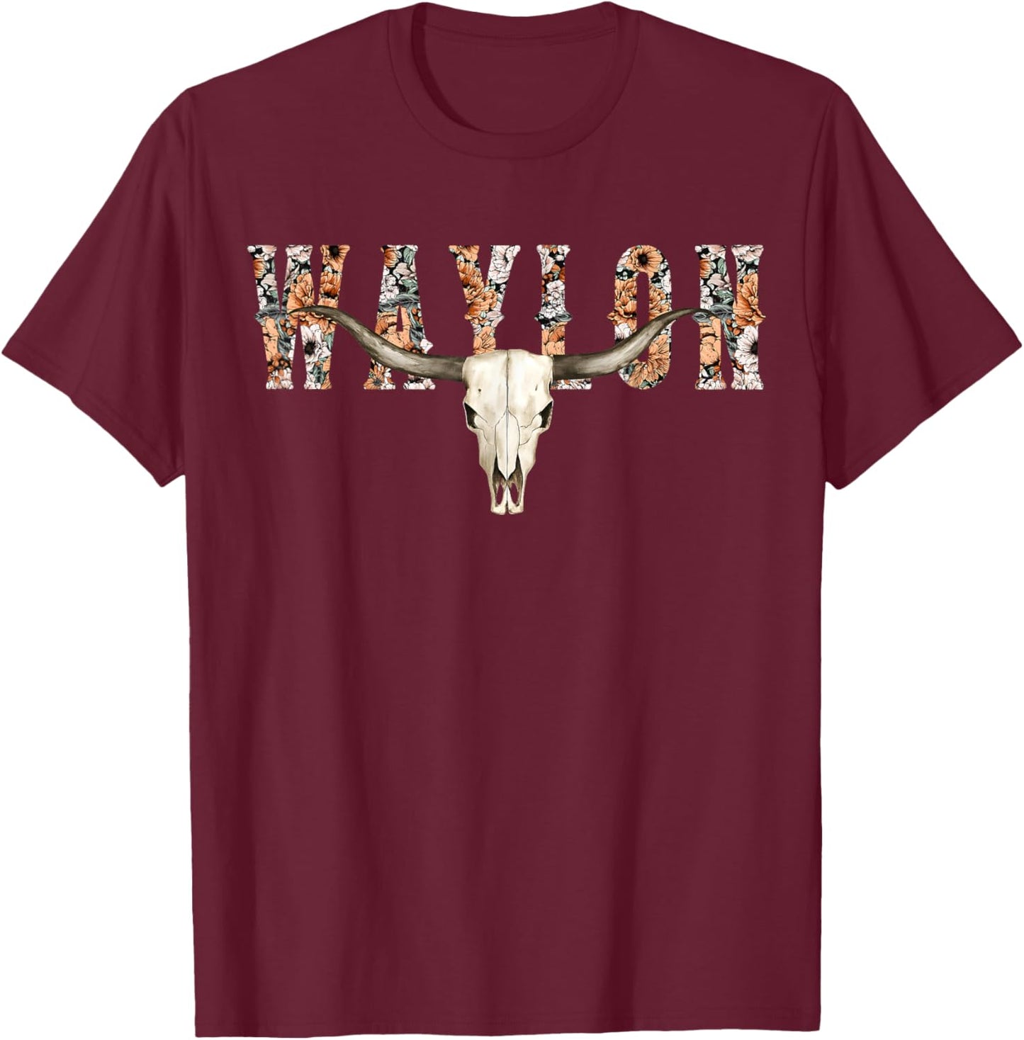 Vintage Retro Waylon Pride Name Gift Women Kid T-Shirt - T-Shirt | Maroon