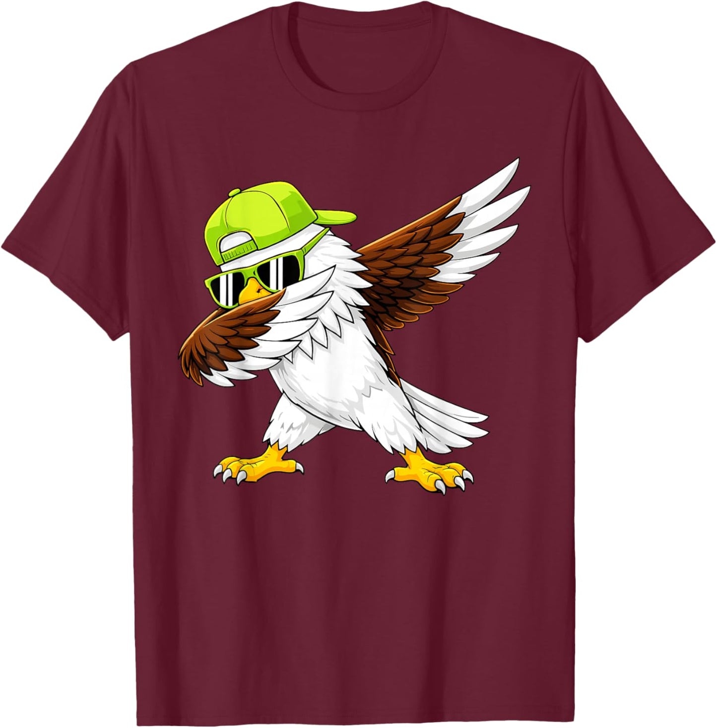 Sea Hawk Dabbing Women Youth Toddler Kids Boys Girls T-Shirt - T-Shirt | Maroon