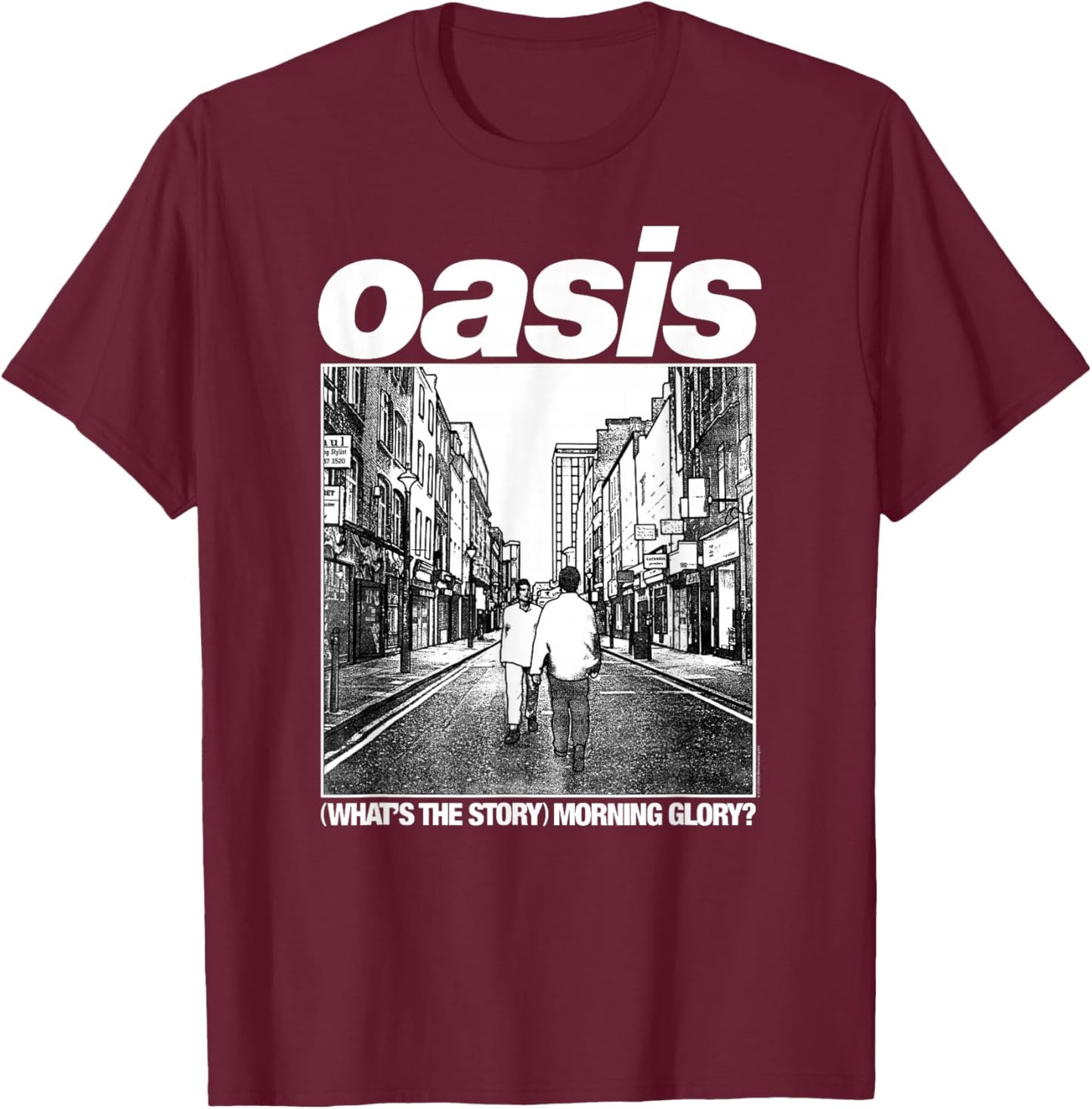Oasis – Amazon Exclusive WTSMG in Navy T-Shirt - T-Shirt | Maroon