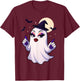 Sassy Ghost Halloween Slay Queen Spooky Attitude Costume T-Shirt - T-Shirt | Maroon