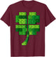 St Patricks Day Shamrock Building Blocks Bricks Boys Kids T-Shirt - T-Shirt | Maroon