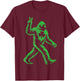 Bigfoot Hippie Shamrock Sasquatch St Patricks Day Boys T-Shirt - T-Shirt | Maroon