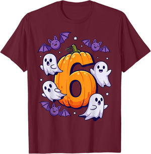 Six Seven Meme 6 7 Halloween Pumpkin Costume Couple T-Shirt - T-Shirt | Maroon
